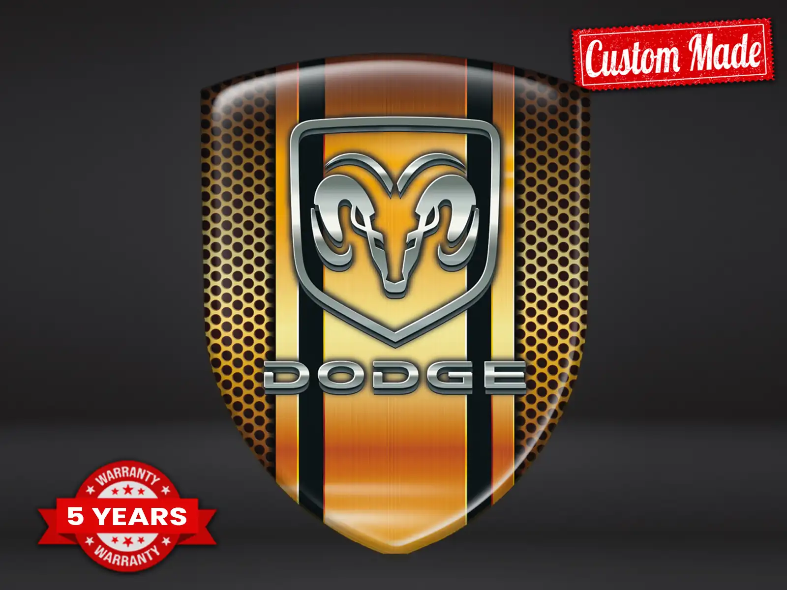 Dodge Emblèmes Auto Perso Pro Max Durable Design Stylé